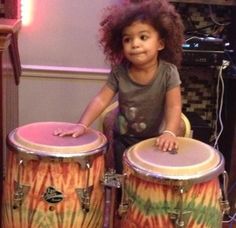 2 Year Old Djembe Drummer...