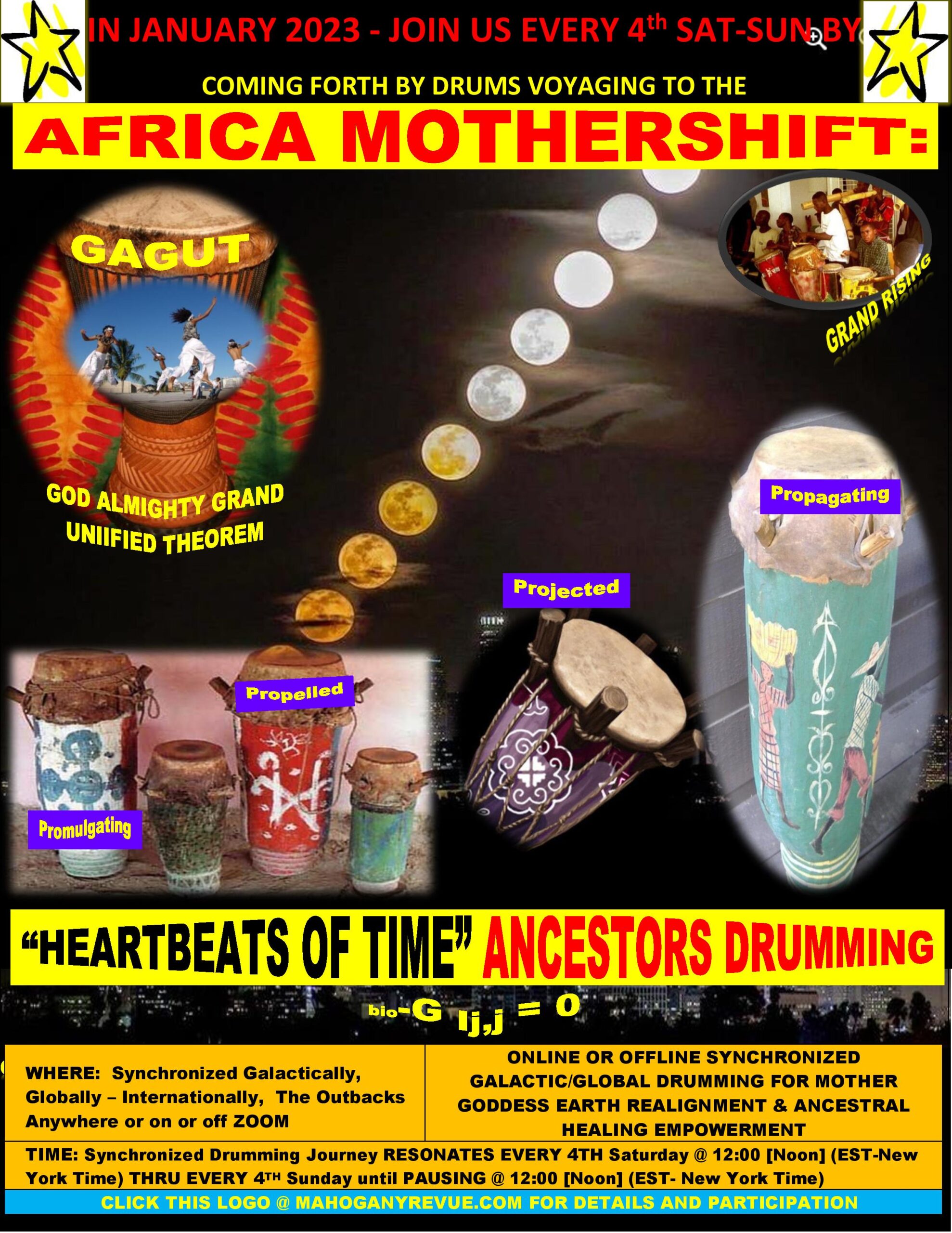 Coming Forth by Drums Voyage Within "Africa MotherShift.." Flyer